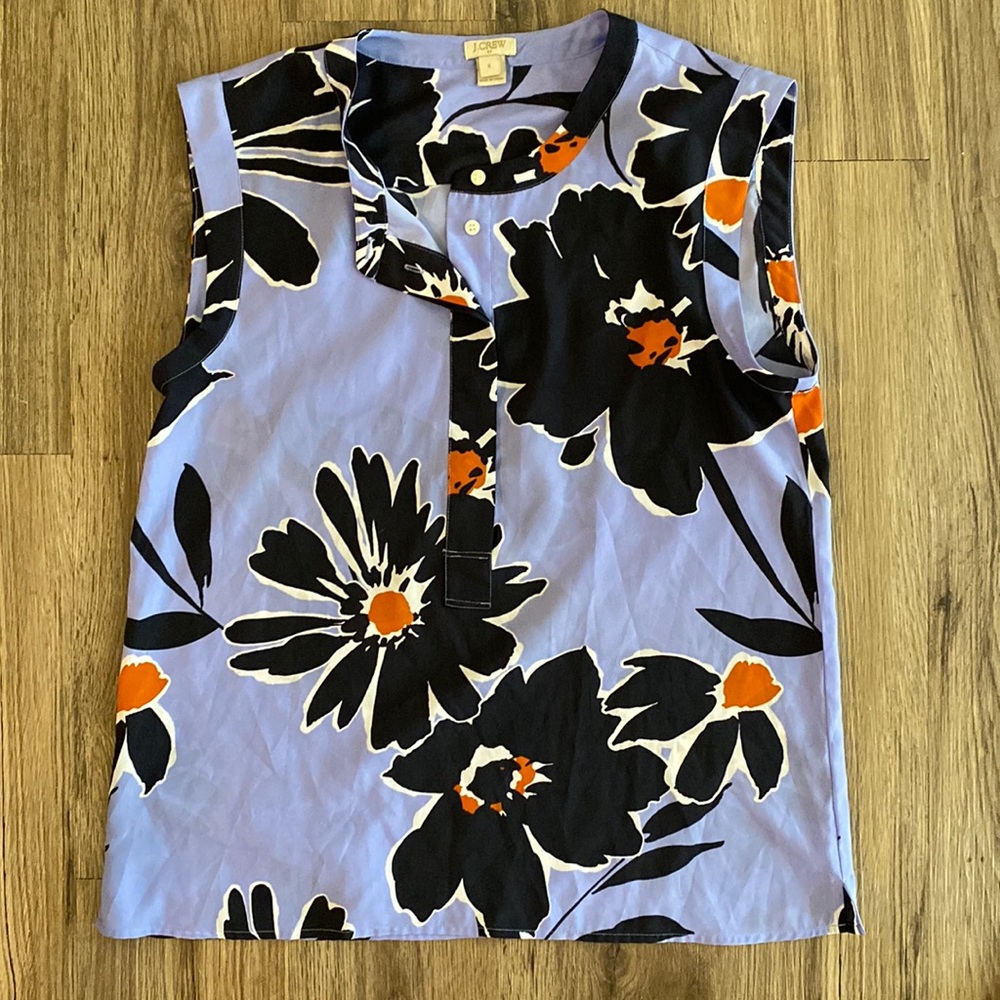 J. Crew Floral Blouse